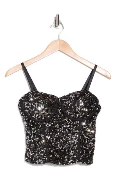 Madden Girl Sequin Corset Top