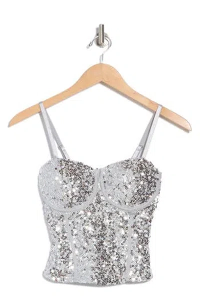 Madden Girl Sequin Corset Top