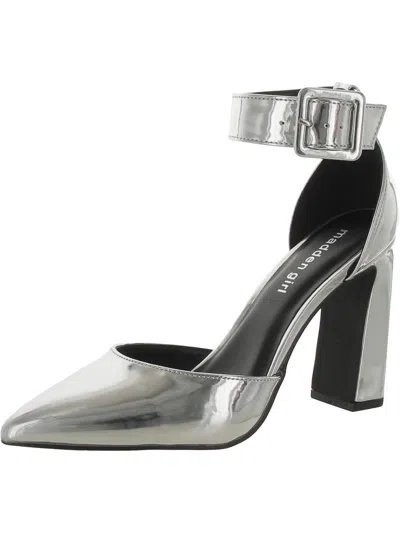 Madden Girl Slayy Womens Patent Pumps In Gray