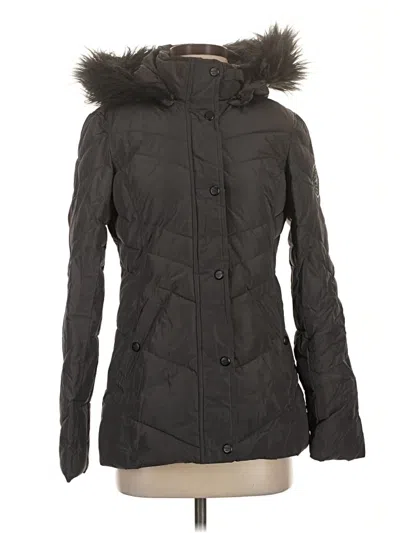 Pre-owned Madden Girl Snow Jacket In Black