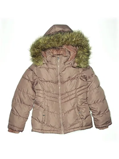 Pre-owned Madden Girl Kids' Snow Jacket In Brown