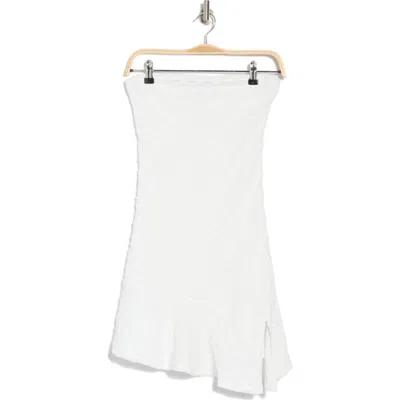 Madden Girl Strapless Asymmetric Lace Minidress