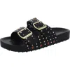 Madden Girl Teddy S Womens Rhinestones Studded Footbed Sandals In Multi