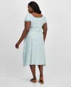 Madden Girl Trendy Plus Size Puff-sleeve Midi Dress