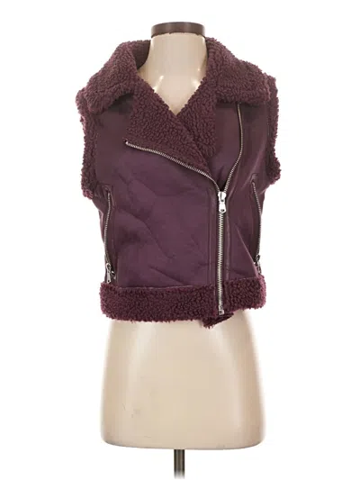 Pre-owned Madden Girl Vest In Burgundy