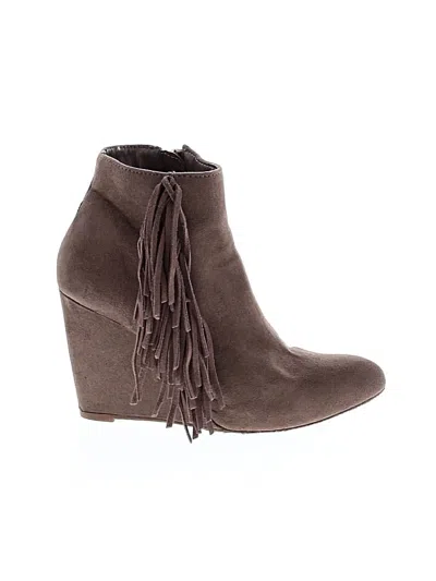Pre-owned Madden Girl Wedges In Brown