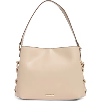 Madden Girl Whipstitch Shoulder Bag In Taupe