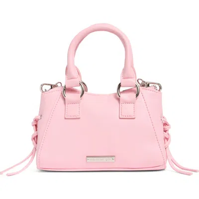 Madden Girl Whipstitch Top Handle Mini Satchel In Blush