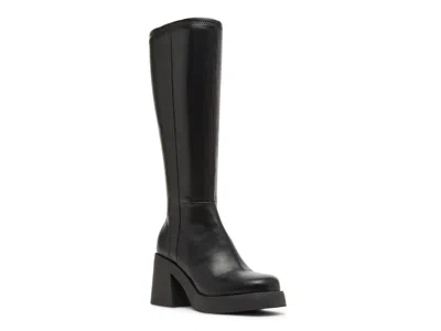 Madden Girl Wide Width Michelle Wide Calf Platform Boot In Black