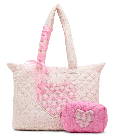 Madden Girl Women's Aelis Large Duffle Bag In Pink