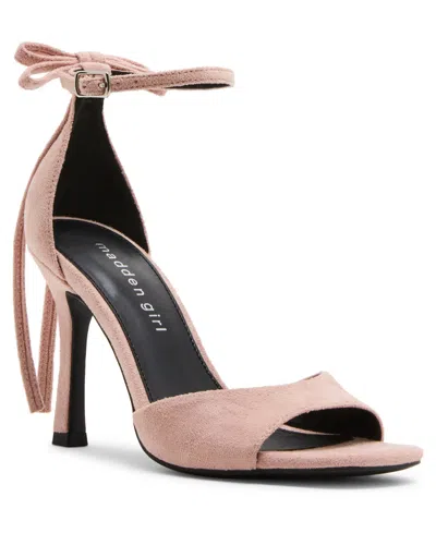 Madden Girl Women's Bambie Bow High-heel Dress Sandals In Pink