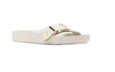 Madden Girl Women's Brookk Buckled Sandal In Bone Paris In White