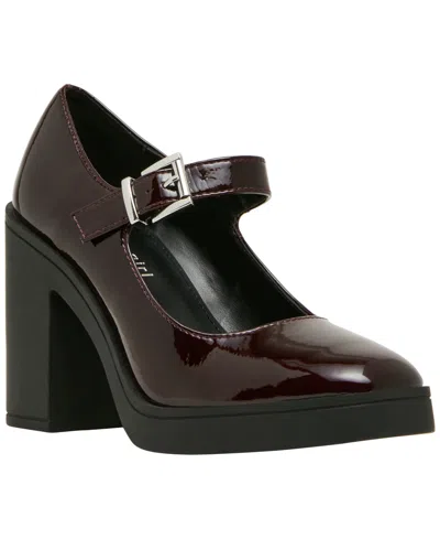 Madden Girl Women's Daphine Platform Mary-jane Pumps In Burgundy
