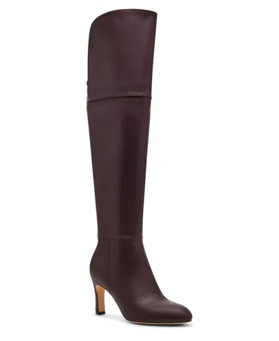 Madden Girl Women's Decode Wide-calf Over-the-knee Dress Boots In Burgundy