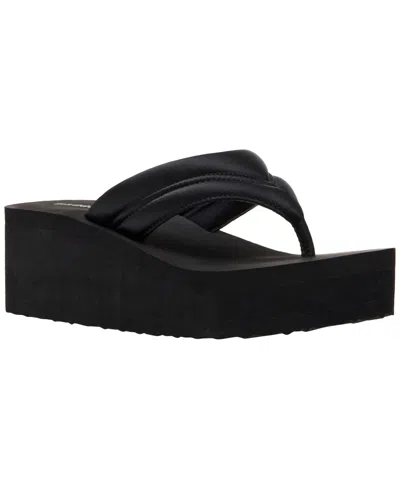 Madden Girl Women's Karson Platform Wedge Sandals In Black