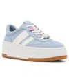 Madden Girl Women's Livvy-cb Charm Platform Lace-up Sneakers In Blue