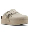Madden Girl Women's Luna Cb Charm Platform Buckle Clogs In Neutral
