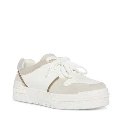 Madden Girl Women's Madden Kickss Sneakers White Round Toe Platform Shoes Htat420