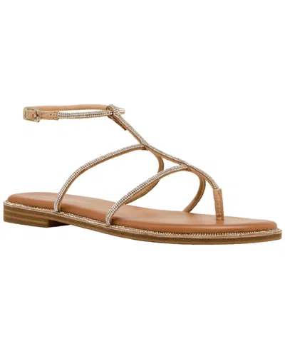 Madden Girl Women's Rhinestone-embellished Gladiator Sandals In Gold