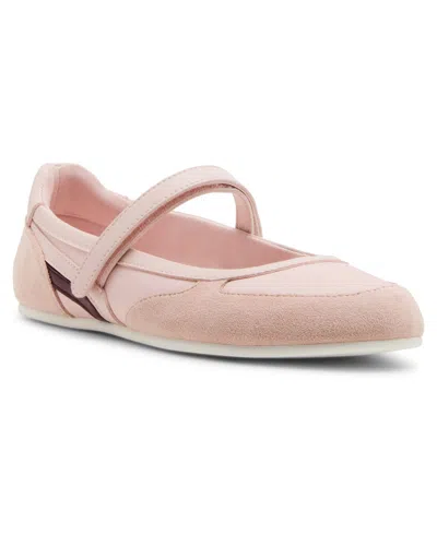 Madden Girl Women's Set Mary-jane Round-toe Ballet Sneakers In Pink