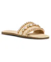 Madden Girl Women's Toast Rhinstone Slide Sandals In Brown