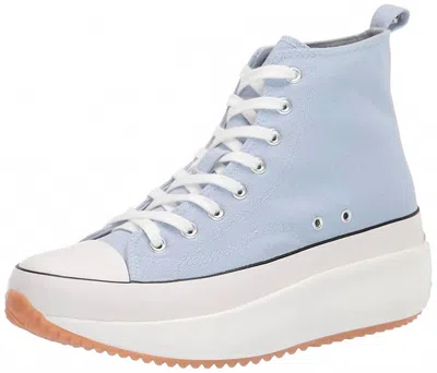 Madden Girl Women's Winnona Sneaker In Powder Blue In Animal Print
