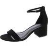 Madden Girl Womens Ankle Strap Open Toe Heels In Black
