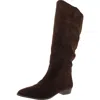 Madden Girl Womens Solid Faux Suede Knee-high Boots In Multi