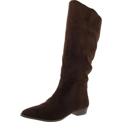 Madden Girl Womens Solid Faux Suede Knee-high Boots In Multi