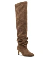 Madden Girl Womens Stassi Over The Knee Slouchy Stiletto Dress Boots Regular Wide Calf In Brown