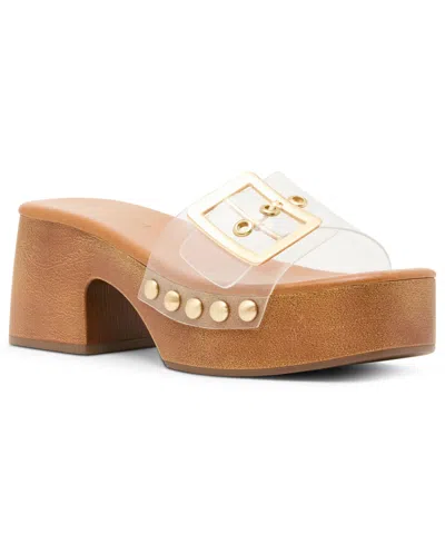 Madden Girl Woodlandd Platform Block-heel Sandals In Multi