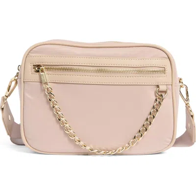 Madden Girl Woven Camera Crossbody Bag In Brown