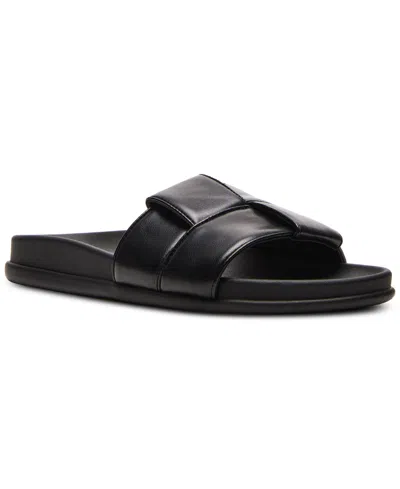 Madden Girl Xion Footbed Slide Sandals In Black