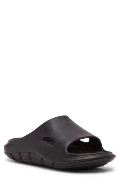 Madden Jerrit Slide Sandal In Black Rubber