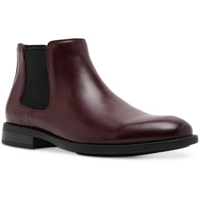 Madden Maxxin Mens Round Toe Faux Leather Chelsea Boots In White