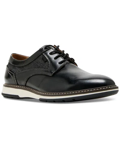Madden Men Men's Mmaddox Mixed-media Casual Formal Oxford Shoes In Black
