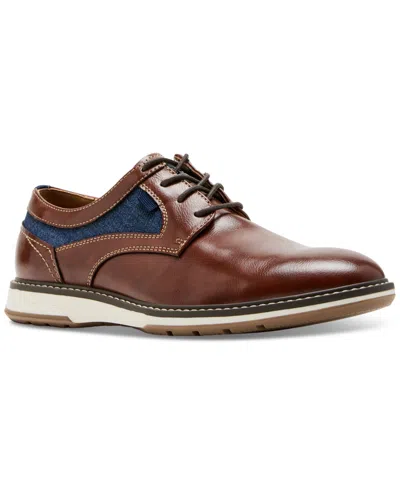 Madden Men Men's Mmaddox Mixed-media Casual Formal Oxford Shoes In Cognac
