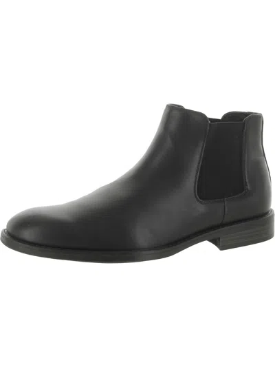 Madden Mens Faux Leather Dressy Oxfords In Black