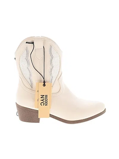 Pre-owned Madden Nyc Ankle Boots In White