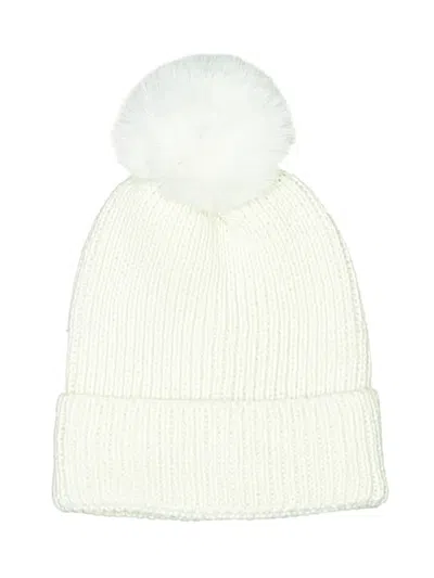 Pre-owned Madden Nyc Beanie Hat In White