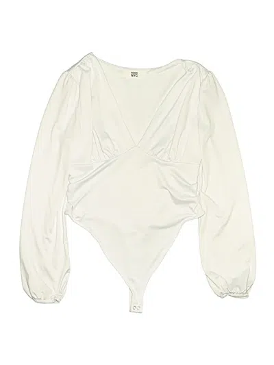 Pre-owned Madden Nyc Bodysuit In White