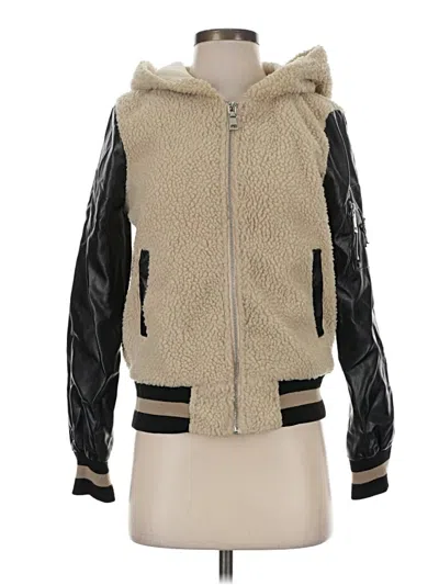 Pre-owned Madden Nyc Cardigan Sweater In Tan
