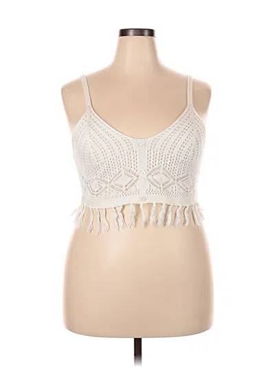 Pre-owned Madden Nyc Cardigan Sweater In White