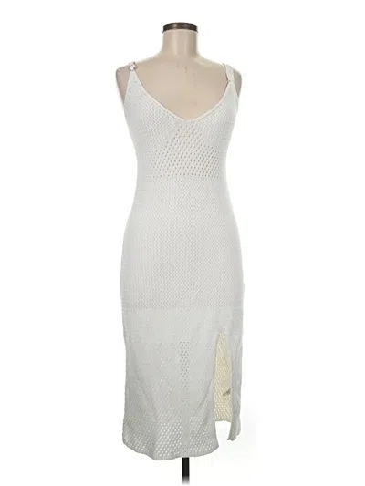 Pre-owned Madden Nyc Casual Dress In White