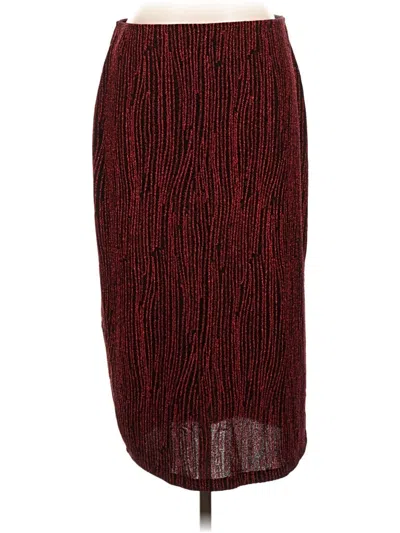 Pre-owned Madden Nyc Casual Skirt In Burgundy