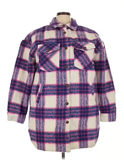 Pre-owned Madden Nyc Coat In Purple