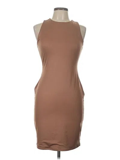 Pre-owned Madden Nyc Cocktail Dress In Brown