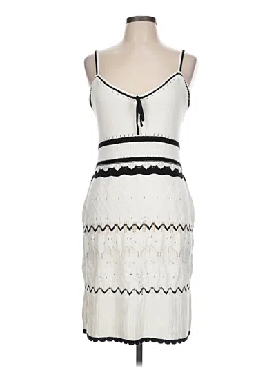 Pre-owned Madden Nyc Cocktail Dress In White