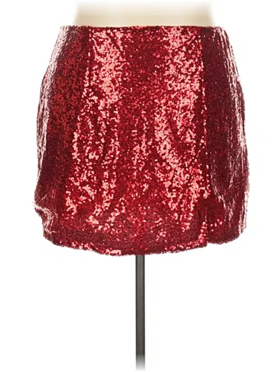 Pre-owned Madden Nyc Formal Skirt In Red