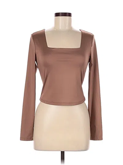 Pre-owned Madden Nyc Long Sleeve T-shirt In Brown